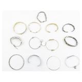 Set of thirteen  Base Metal Bangles.