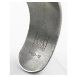 Floral Silver Tone Base Metal Bangle Bracelet.