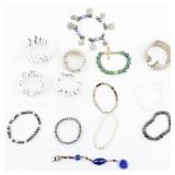 Set of twelve  Bracelets .