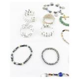 Set of twelve  Bracelets .