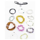 Set of twelve  Bracelets .