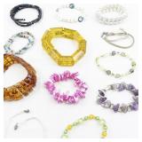 Set of twelve  Bracelets .