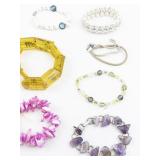 Set of twelve  Bracelets .