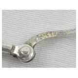 Twisted Sterling Silver Hinged Wire Hoop Earrings.