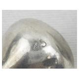 Teardrop Sterling Silver French Wire Dangle Earrings .