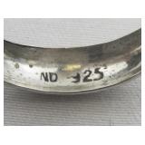 Chapal-Zenray Classic Sterling Silver Hinged Wire Hoop Earrings.