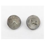 Starburst Sterling Silver Stud Earrings .