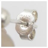 Sunstone  Chevron Link sterling Silver Dangle Earrings .