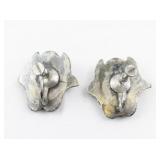 Amethyst Sterling Silver Screw-Back Non-Pierced Earrings.