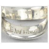 Onyx And Created Opal Inlay Sterling Silver Dangle Earrings .