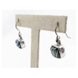 Fiesta Beaded Gold Tone Base Metal Hoop Earrings .