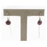 Ruby 14K Gf Threader Earrings.