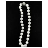 White Bead Necklace. ***New Old Stock***