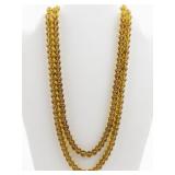 Amber Double-Strand Bead Necklace. ***New Old Stock -Estimated Replacement Value $200***