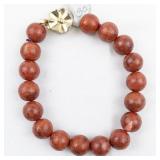 Red Coral Bead Bracelet. ***New Old Stock***