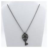 Sigmund Espeland  Norwegian Viking Age Key Sterling Silver Pendant Necklace . Made In Norway!