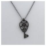 Sigmund Espeland  Norwegian Viking Age Key Sterling Silver Pendant Necklace . Made In Norway!