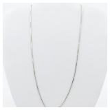 Jain Guarav Classic 18" Snake Sterling Silver Chain Necklace.