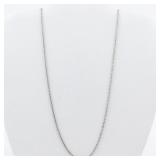 18" Sterling Silver Chain Necklace.