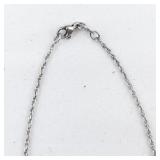 18" Sterling Silver Chain Necklace.