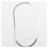 Classic 18" 5mm Sterling Silver Herringbone Necklace.