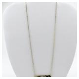 Momma Bear Gold Plated bar Necklace.