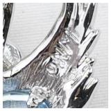 Nolan Miller Rhinestone Accented Swan Aquamarine silver tone Base Metal charm.