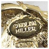 Nolan Miller Rhinestone Accented gold tone base metal charm.