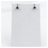 Mystic Topaz Sterling Silver Stud Earrings .