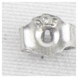 Mystic Topaz Sterling Silver Stud Earrings .