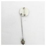 1945 Future Homemakers Of America Sterling Silver Lapel Pin With Chain.