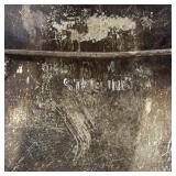 Large Oval Siam Dancer Goddess Niello Sterling Silver Brooch .