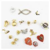 Group of Eighteen  Base Metal Brooches.