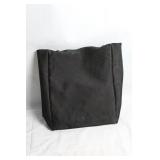 Falda Sport Black Tote Bag with Textured Design