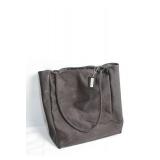 Falda Sport Black Tote Bag with Textured Design