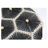 Handcrafted Wicker Purse with Leather Straps