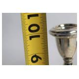 Set of 3 Vintage Sterling Silver Candlestick Holders