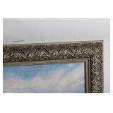 Framed Artwork Featuring Statue of Liberty with New York City Skyline