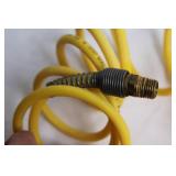 Yellow Coil Air Compressor Hose with Fittings