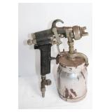 Used Industrial Paint Spray Gun with Container