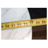 Vintage Marble Top Side Table with Ornate Gold Pedestal