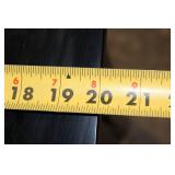 Black Wooden TV Stand with Glass Doors