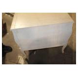 Vintage French Provincial Style Nightstand with Two Drawers