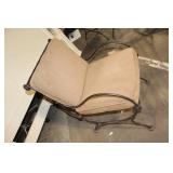 5-Piece Patio Dining Set with Round Glass Top Table and Cushioned Chairs