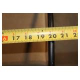 5-Piece Patio Dining Set with Round Glass Top Table and Cushioned Chairs