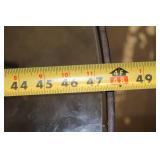 5-Piece Patio Dining Set with Round Glass Top Table and Cushioned Chairs