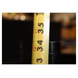 Black Metal Rolling Utility Cart with Three Shelves