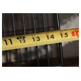 Black Metal Rolling Utility Cart with Three Shelves