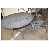 Outdoor Cast Iron Patio Table and Chair Set