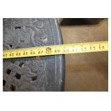 Outdoor Cast Iron Patio Table and Chair Set